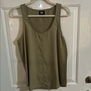NWT Khaki Sleeveless Top
